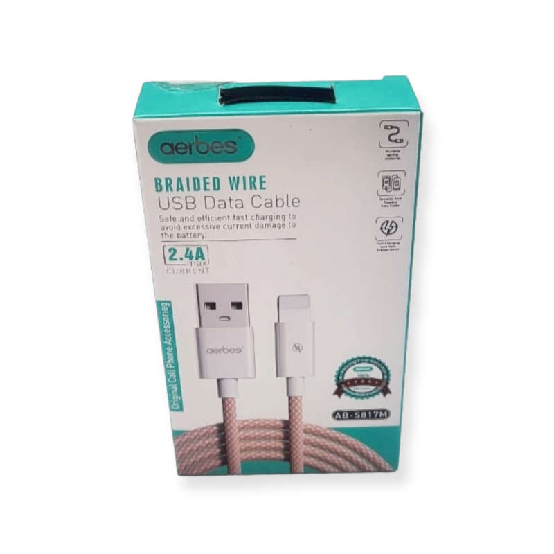 Aerbes AB-S817M Braided Micro USB Cable 2.4A
