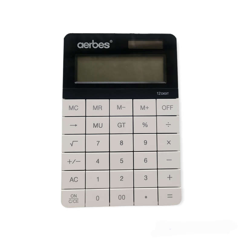 Aerbes  AB-J144 12 Digit Dual Power Supply Calculator Flat Buttons