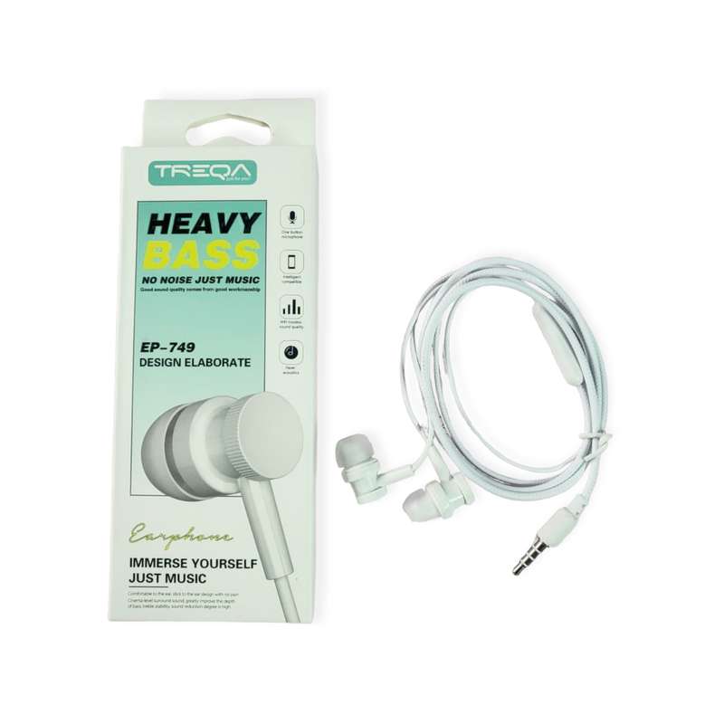 Treqa EP-749 Hands Free Earphones 3.5mm