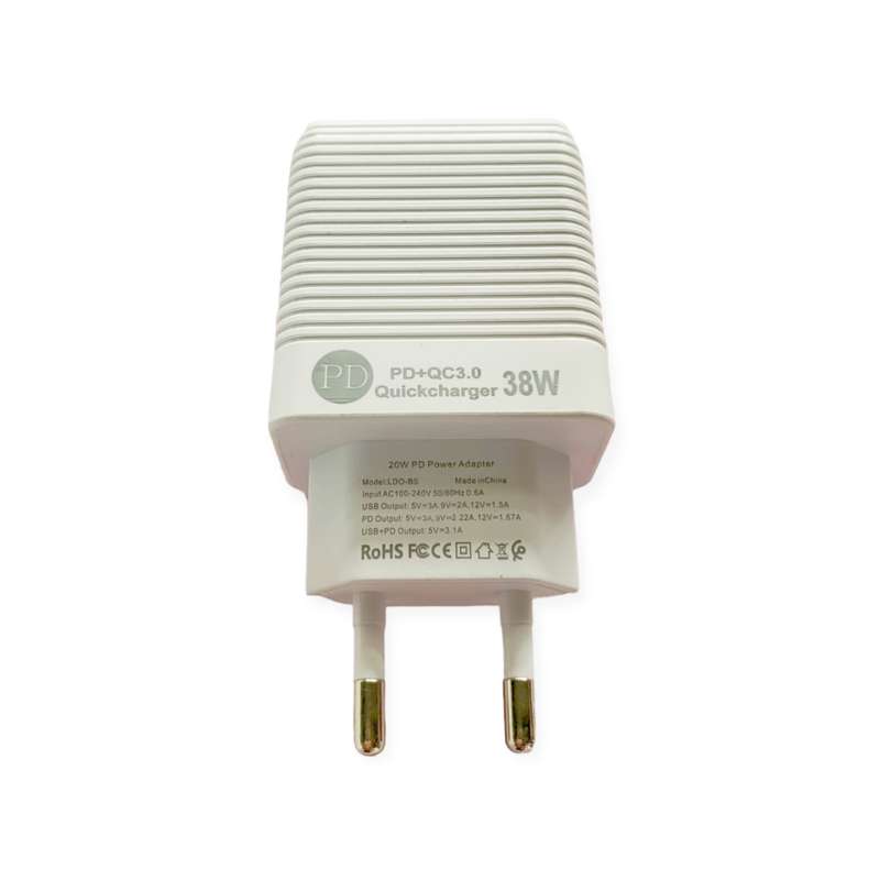 BS-170 Charger PD+QC3.0 38W With Type C to Lightning Cable