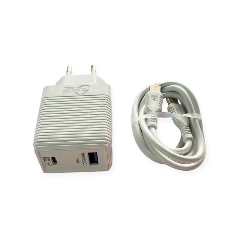 BS-170 C-IP Charger PD+QC3.0 38W With Type C to Type C Cable