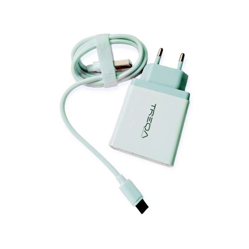 Treqa-CS-203 Smart Charger Kit With With USB To Type C USB Charger 2.4A Output