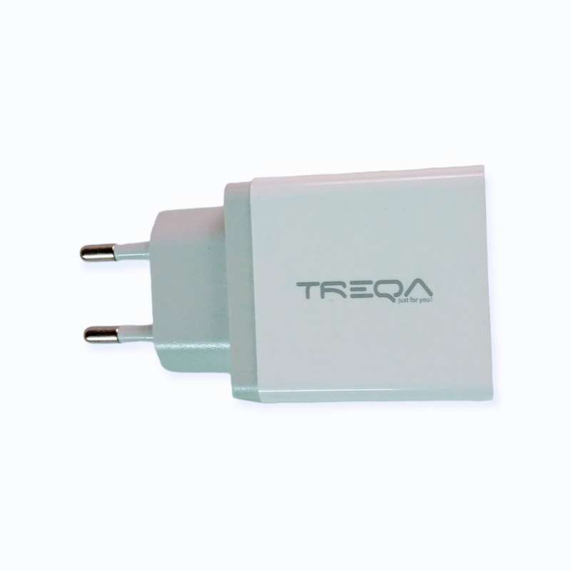Treqa CS-203 USB Wall Charger 2.4A Output With USB To IOS Cable