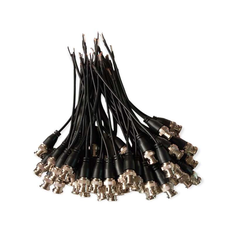 XF0574 BNC Connector Plug Male Tail Line 50PCS