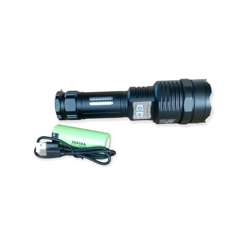 FA-L-52-P360 Multifunctional USB Rechargeable Aluminum Alloy Glare Flashlight