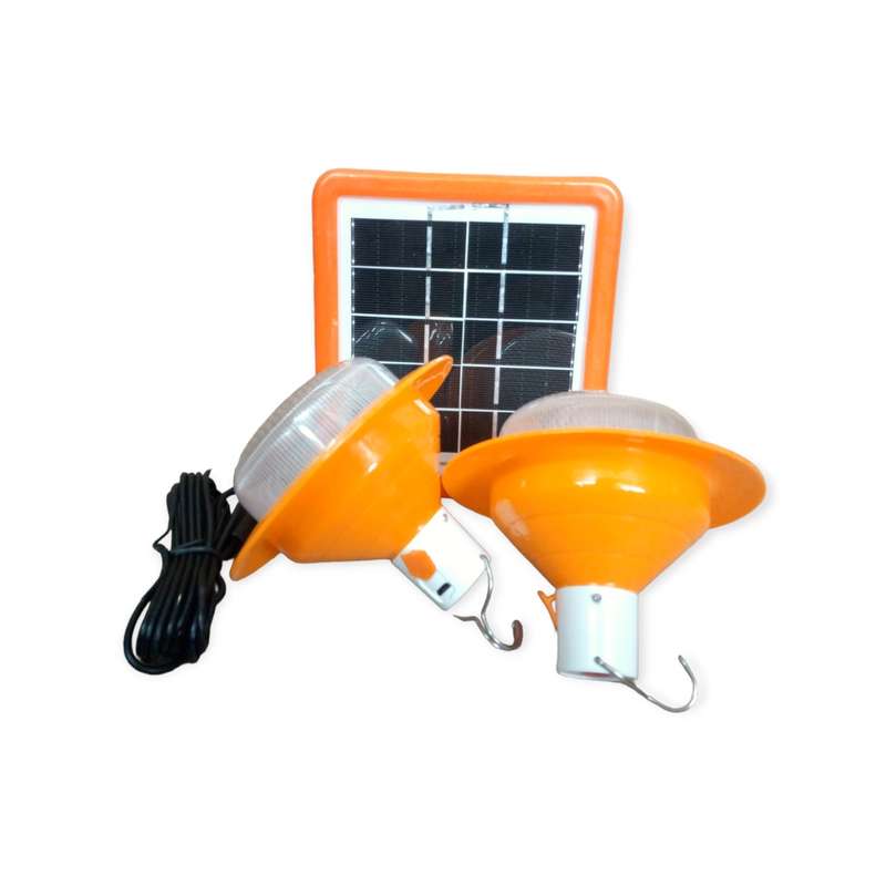 FA-072 Solar Powered Double Hanging Tent Light 3 Lighting Modes
