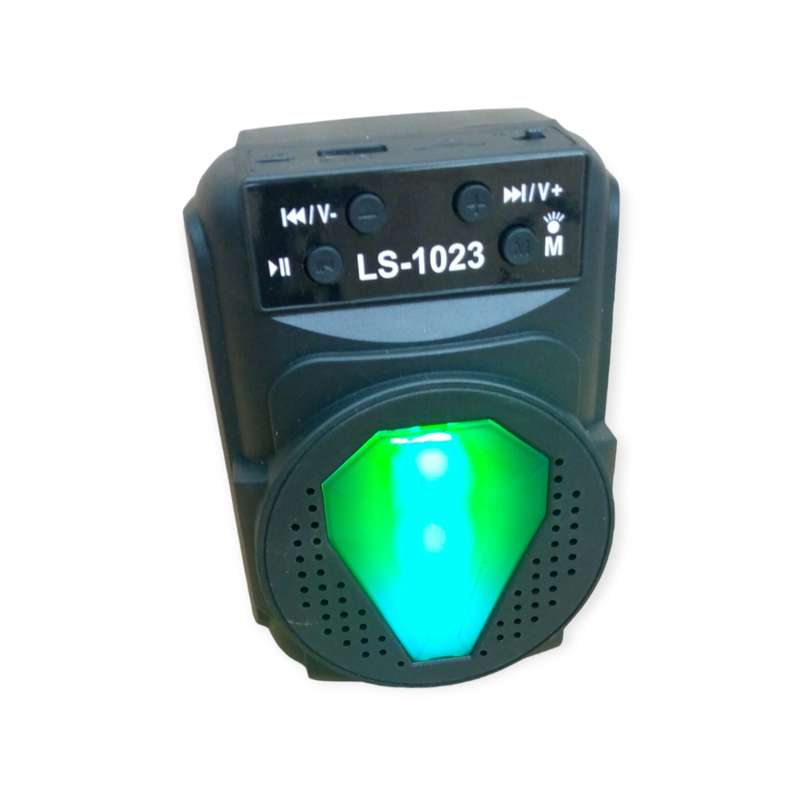 LS-1023 RGB Bluetooth Speaker with USB & Micro SD Slot+ FM Radio
