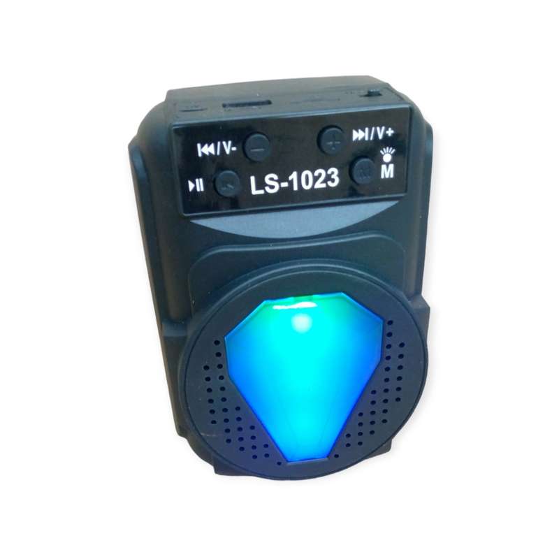 LS-1023 RGB Bluetooth Speaker with USB & Micro SD Slot+ FM Radio