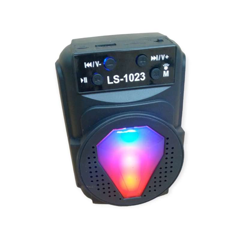 LS-1023 RGB Bluetooth Speaker with USB & Micro SD Slot+ FM Radio