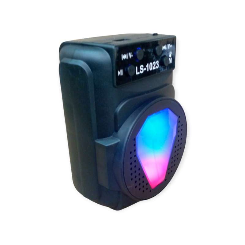 LS-1023 RGB Bluetooth Speaker with USB & Micro SD Slot+ FM Radio