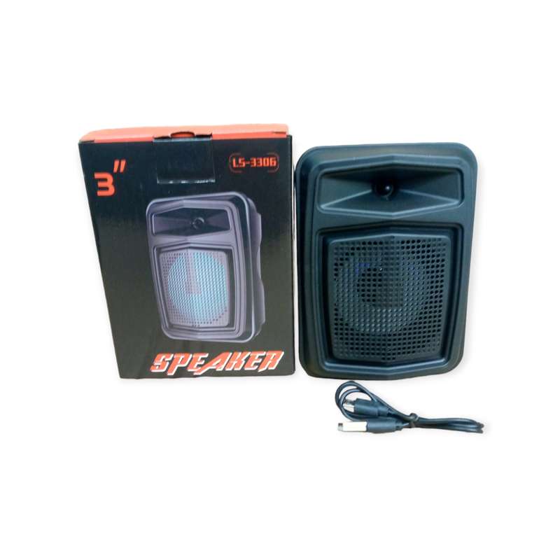LS-3306 RGB Bluetooth Speaker with USB & Micro SD Slot+ FM Radio 3