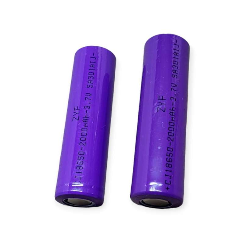 FA-5290-2000A Rechargeable 18650 Batteries 2Pieces 2000Mah