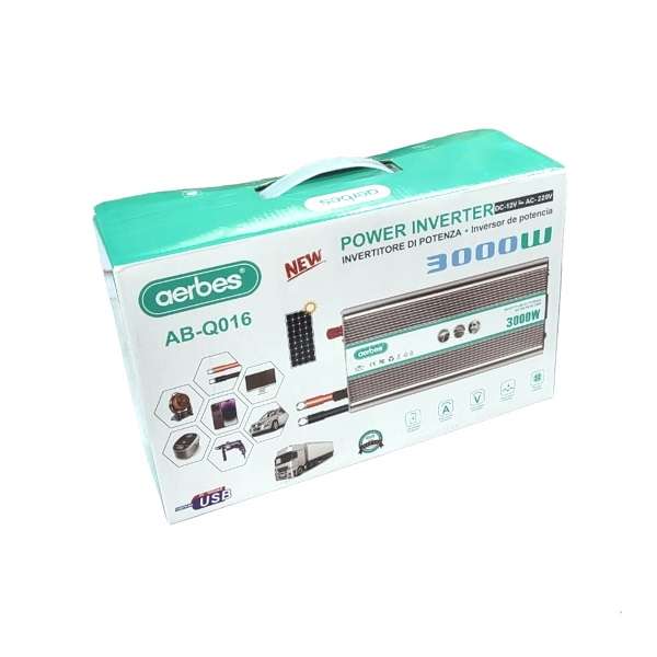 Aerbes AB-Q016 3000Watt 12V DC To AC Inverter