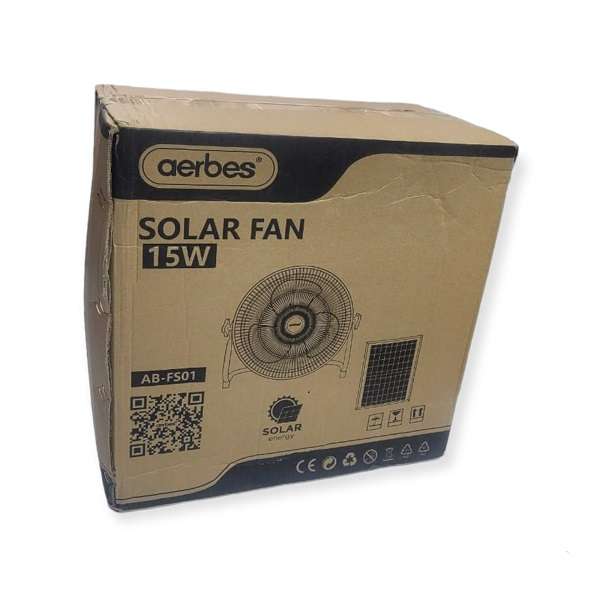 Aerbes AB-FS01 Solar Powered Fan 15W 12Inch