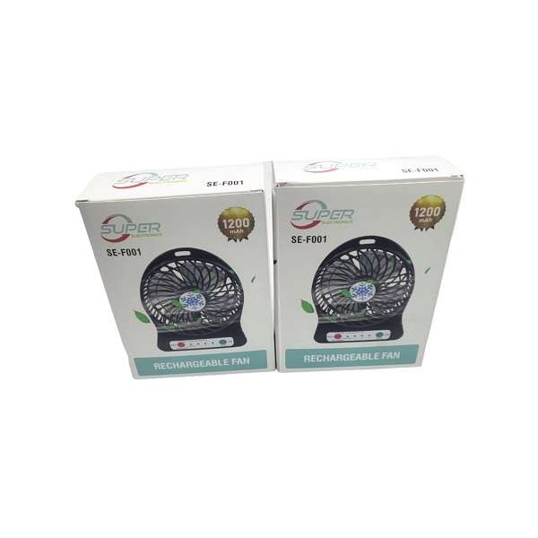SE-F001 Rechargeable Mini Fan With LED light 1200Mah