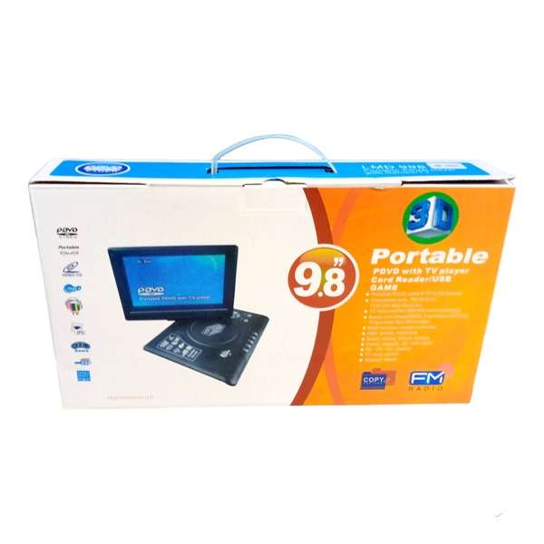 LMD-998 Portable HD DVD Player With LCD Screen With TV Tuner/Card Reader/USB/Game 9.8