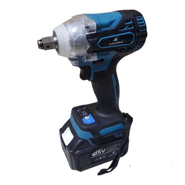 Jiageng JG20375076 Electric Cordless Impact Wrench With Two Batteries 25V 15000Mah