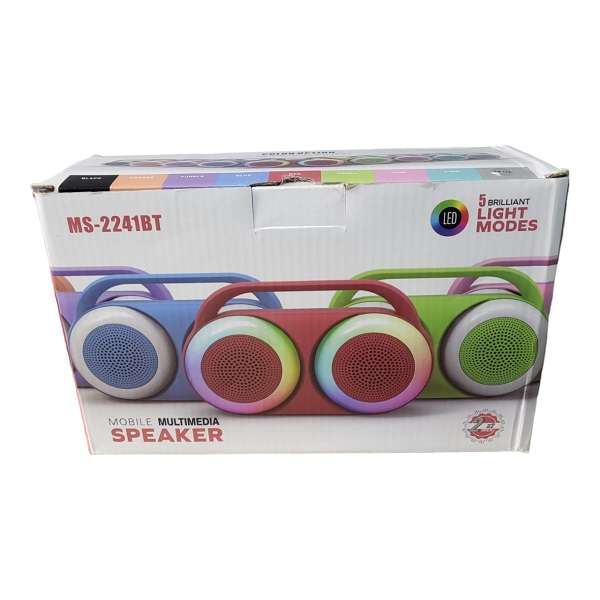 MS-2241BT Multimedia Bluetooth Speaker With 5 Mode LED Light