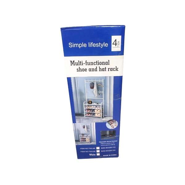 XF0869 TW4-80 Mutli-functional Hat & Shoe Rack 80cm x 26cm x 153cm