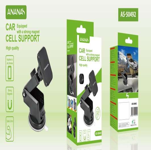 Ananas AS-50492 Car Sunction Cup Magnetic Universal Phone Holder