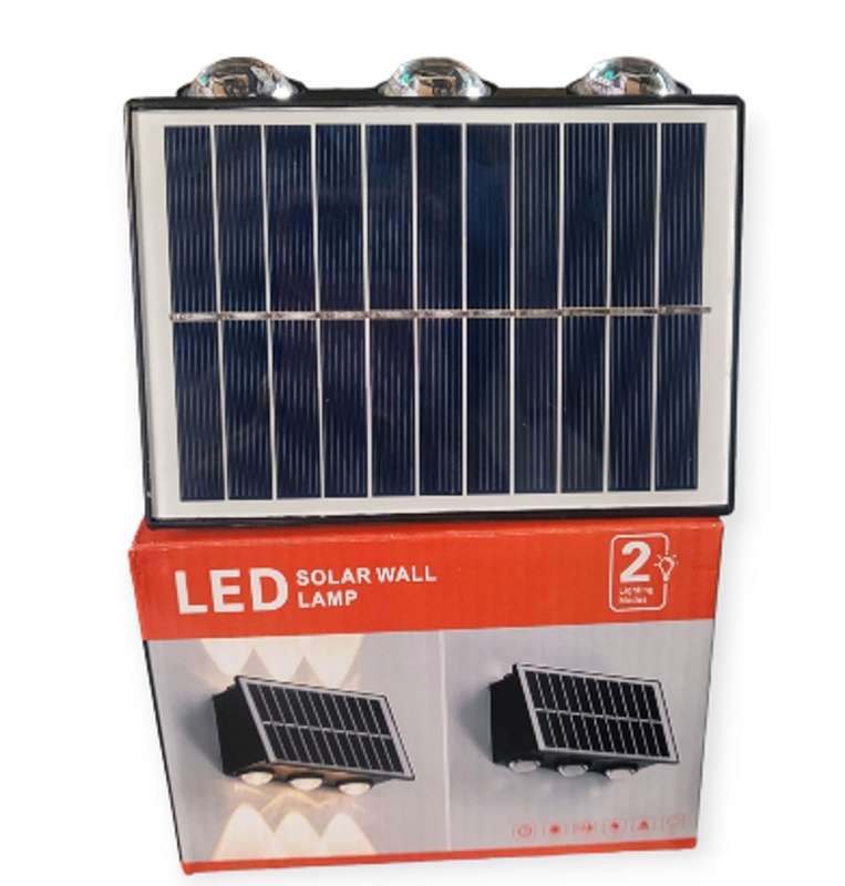 FA-K03H Triple Light Source Solar Powered Sensor Wall Light Warm White With 2 Lighting Modes