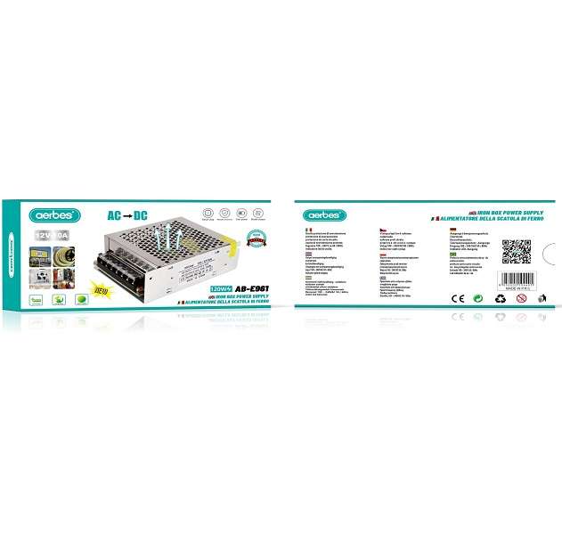 Aerbes AB-E961 Iron Box Power Supply 12V-10A 120W