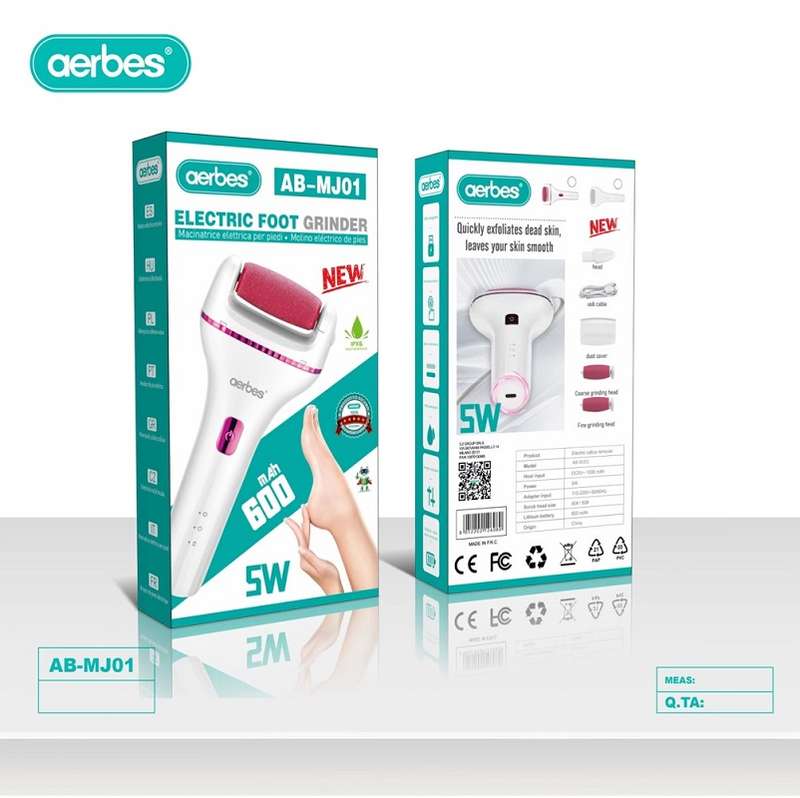 Aerbes AB-MJ01 Rechargeable Feet Pedicure Grinder 600Mah Battery 5W