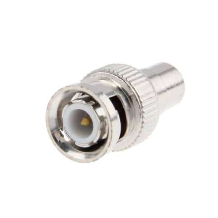 100pcs BNC Male Plug To RCA Female Adapter For CCTV Camera