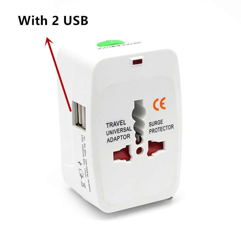 Treqa BEU-2 Universal Travel Adapter 1500Mah With Dual USB Port