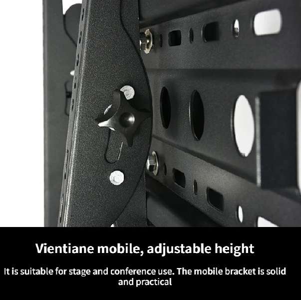 1700 32-70 Inch Mobile Floor TV Mount Stand Trolley Cart 2 Shelves With Wheels