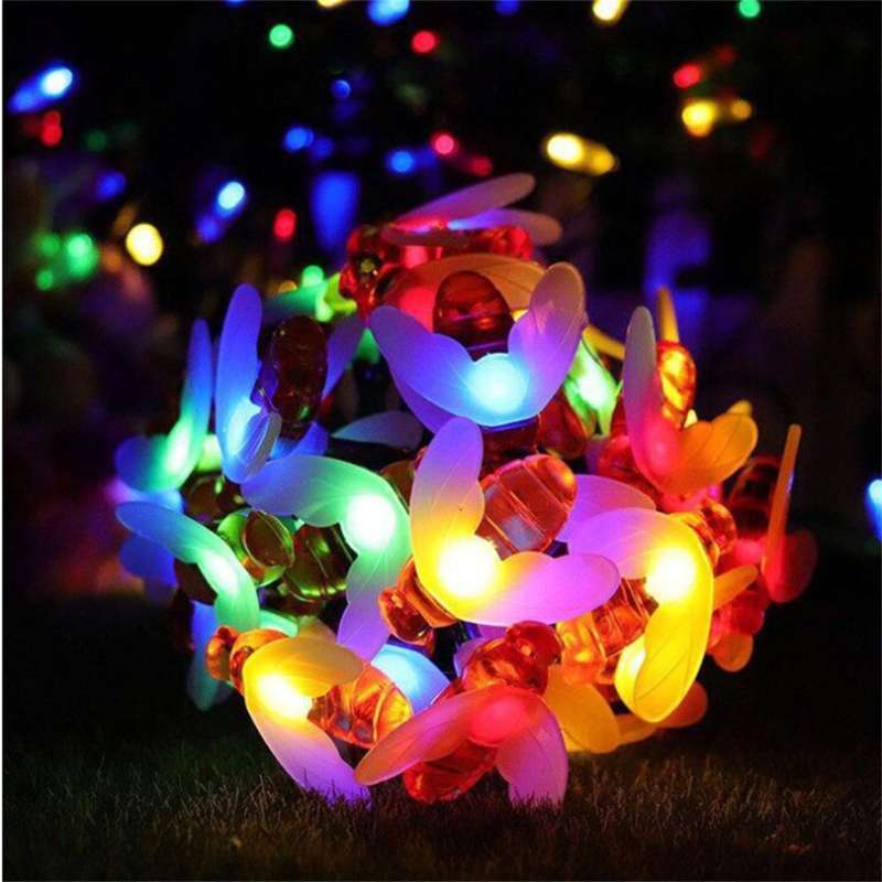 FA-LC47C Solar Powered LED Bees Fairy Light 5M RGB