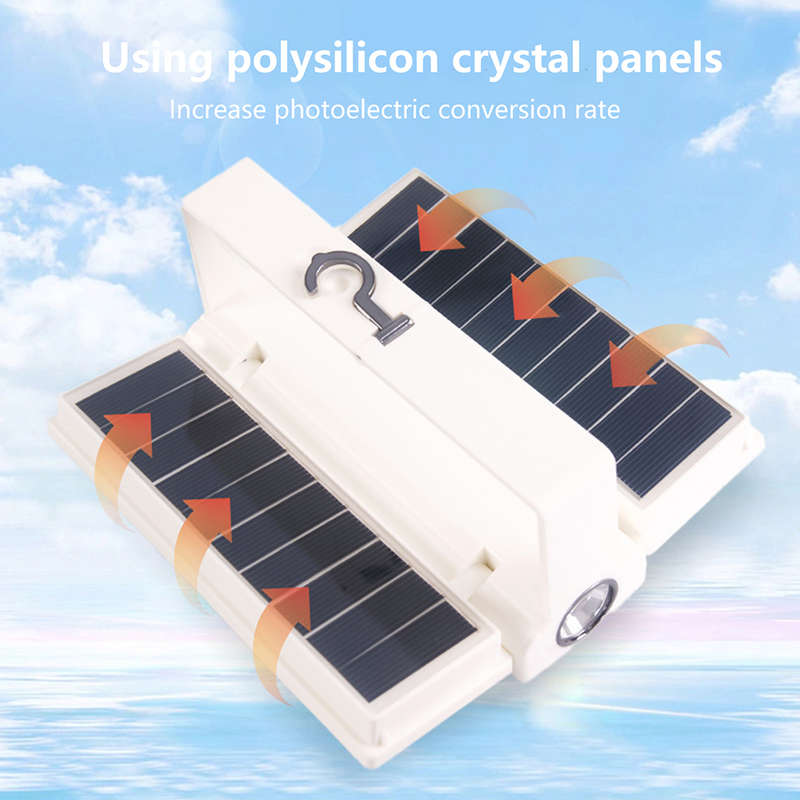 FA-6609 Rechargeable Solar Powered Foldable Camping Light With Hook 32LED 5W