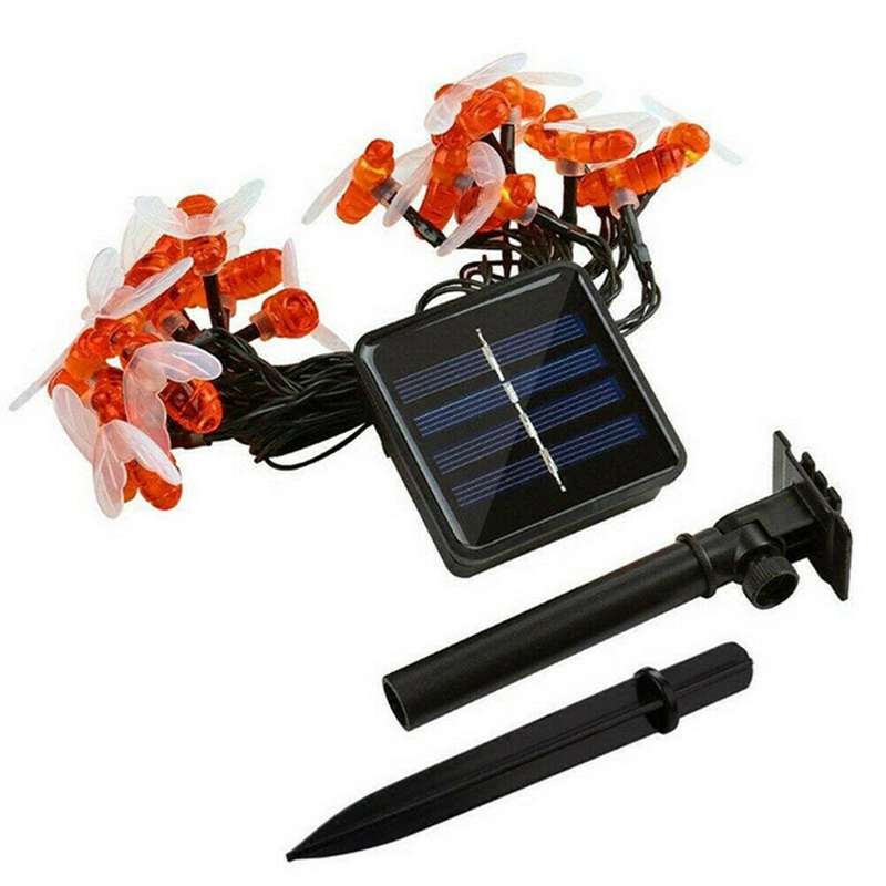 FA-LC47C Solar Powered LED Bees Fairy Light 5M RGB