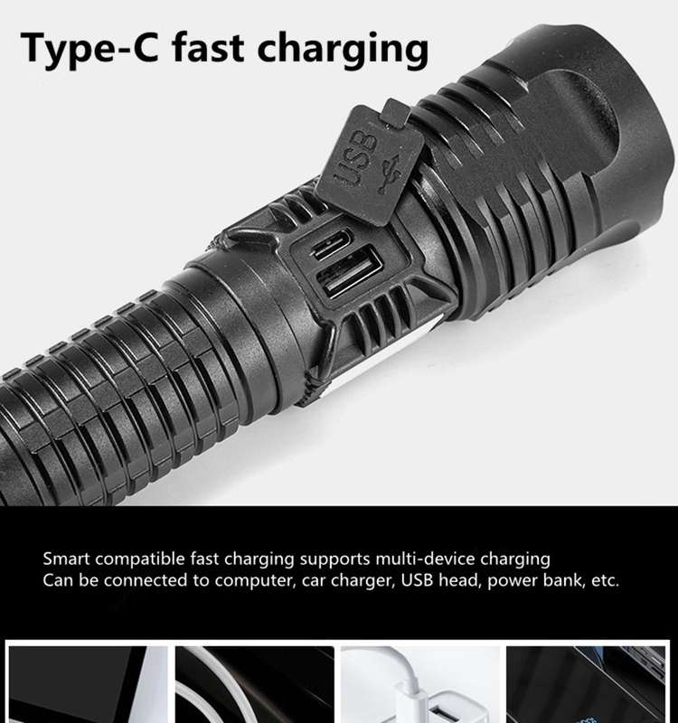 FA-S18-P99 High Power Rechargeable  LED Flashlight