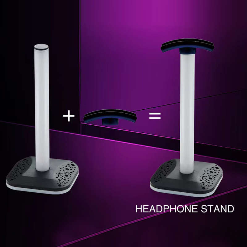XF0799  RGB Universal Desktop Headphone Stand Anti Scratch T-20