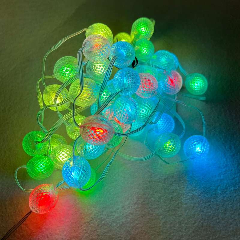 SE-L010 RGB 50 LED Pineapple Balls Lights String