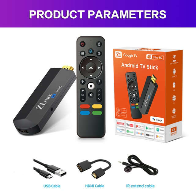 Z1 TV Stick Android 12  4GB 64GB HDMI 2.0 4K HDR