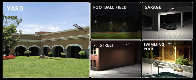 FT-400W-400 Double Sided Private Street Solar Light With 43cm Pole Arm