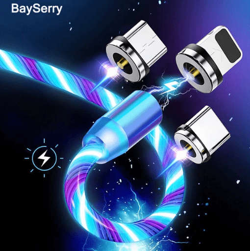 X-Cable 360° Magnetic LED USB 3 in 1 Charging Cable