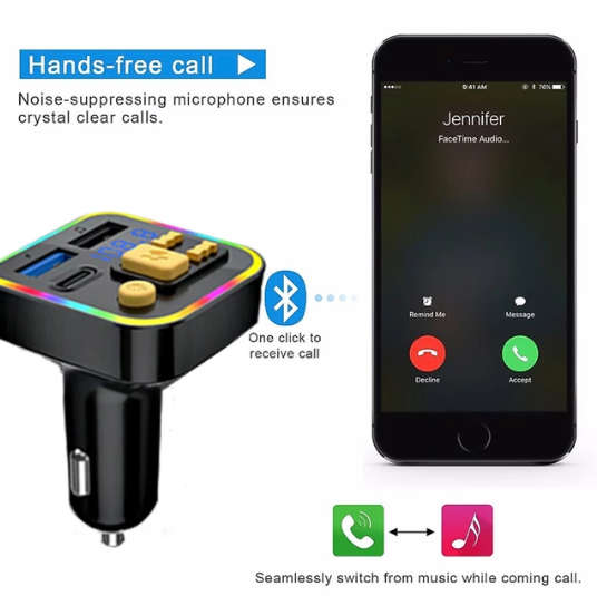 M6 Bluetooth FM Modulator with PD Charger