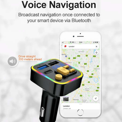 M6 Bluetooth FM Modulator with PD Charger