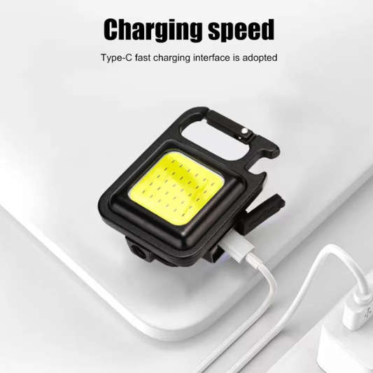 FA-031 COB Rechargeable Carabiner Keychain Light