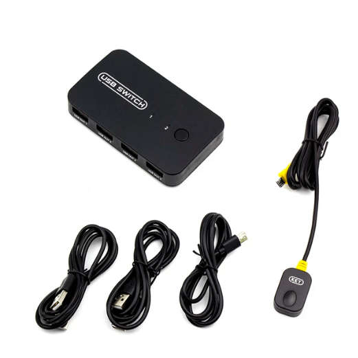 SE-L92 USB 2.0 KVM Switch Box 2 in 4 Out