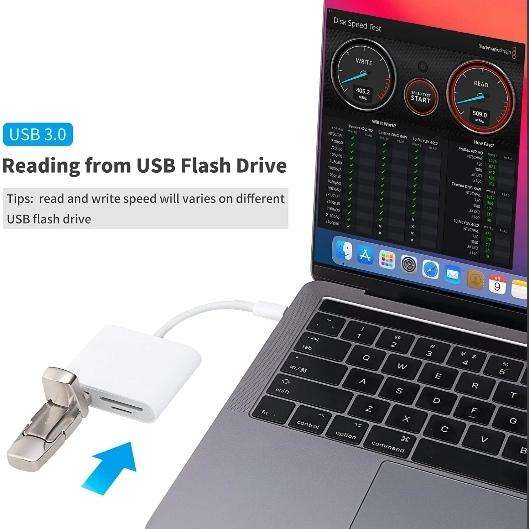 Treqa USB-5 Type C Card Reader OTG Converter