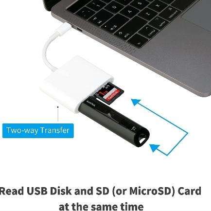 Treqa USB-5 Type C Card Reader OTG Converter