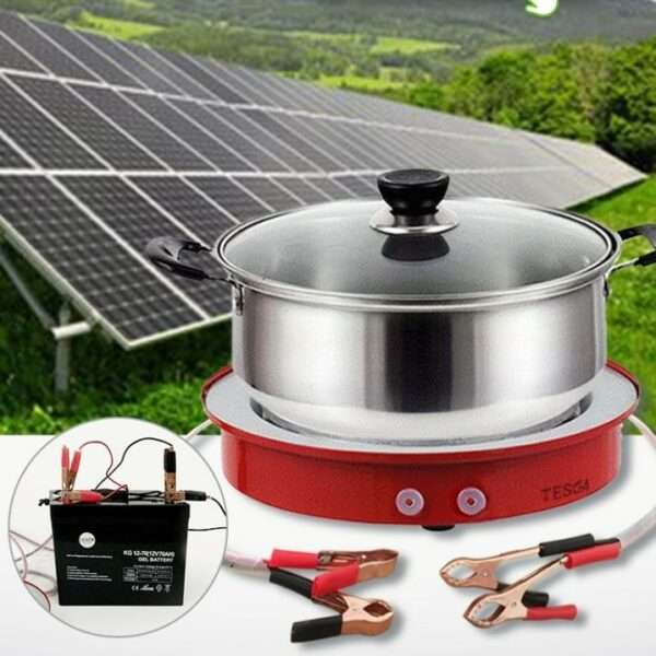 Single Plate Stove With Battery Leads 12V 450W