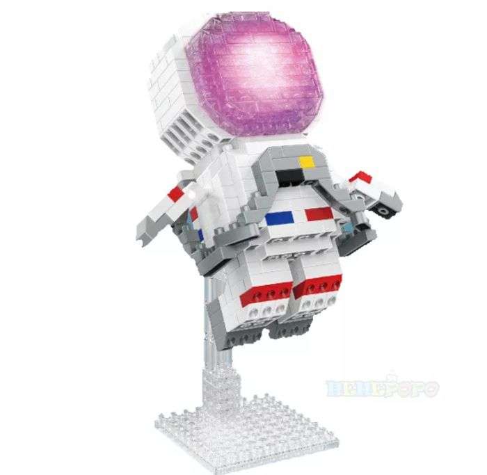 P2144 Space Walk  Astronaut Blocks With LED Light 456pcs
