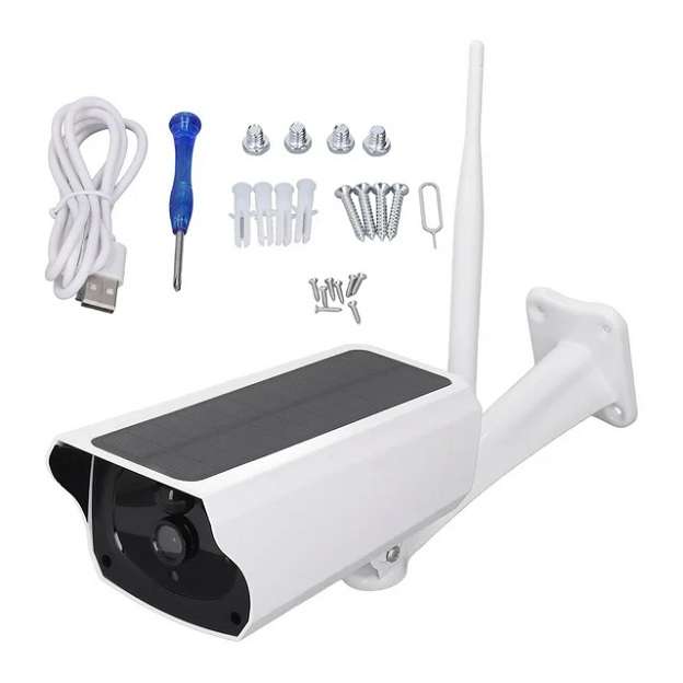 JG20375104 VT1-W Solar Powered Wifi Surveillance Camera V380 Pro App