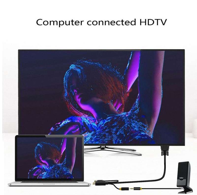 SE-L140 HDMI To VGA + Audio With USB  Cable 1.5M