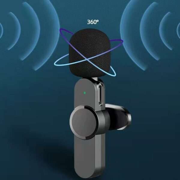 K8 Wireless Lavalier Portable Audio Video Recording Mini Microphone